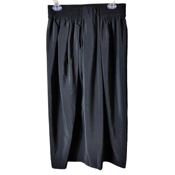 MARC JACOBS Black Maxi Skirt Wrap Elastic Waist Pleated Minimalist Luxury 10 NWT - Picture 7 of 9